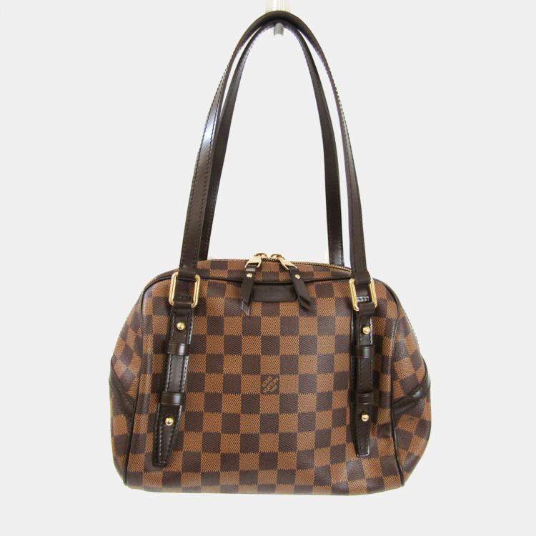 Brown Louis Vuitton Damier Ebene Rivington PM Shoulder Bag