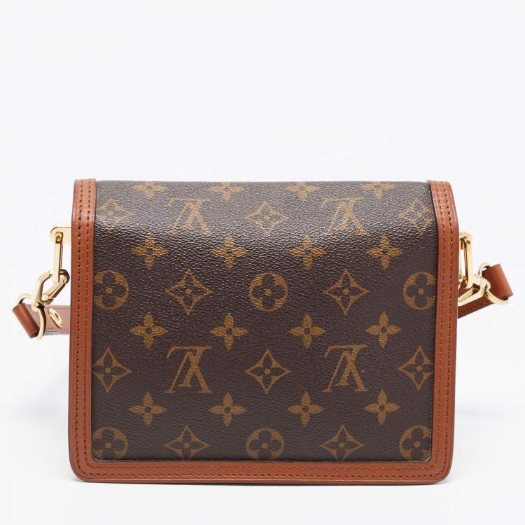 Pre Owned Louis Vuitton Monogram Reverse Canvas Dauphine Mini Bag