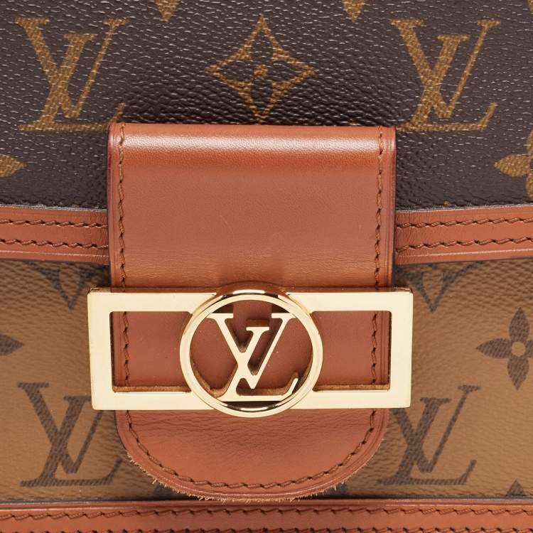 Pre Owned Louis Vuitton Monogram Reverse Canvas Dauphine Mini Bag