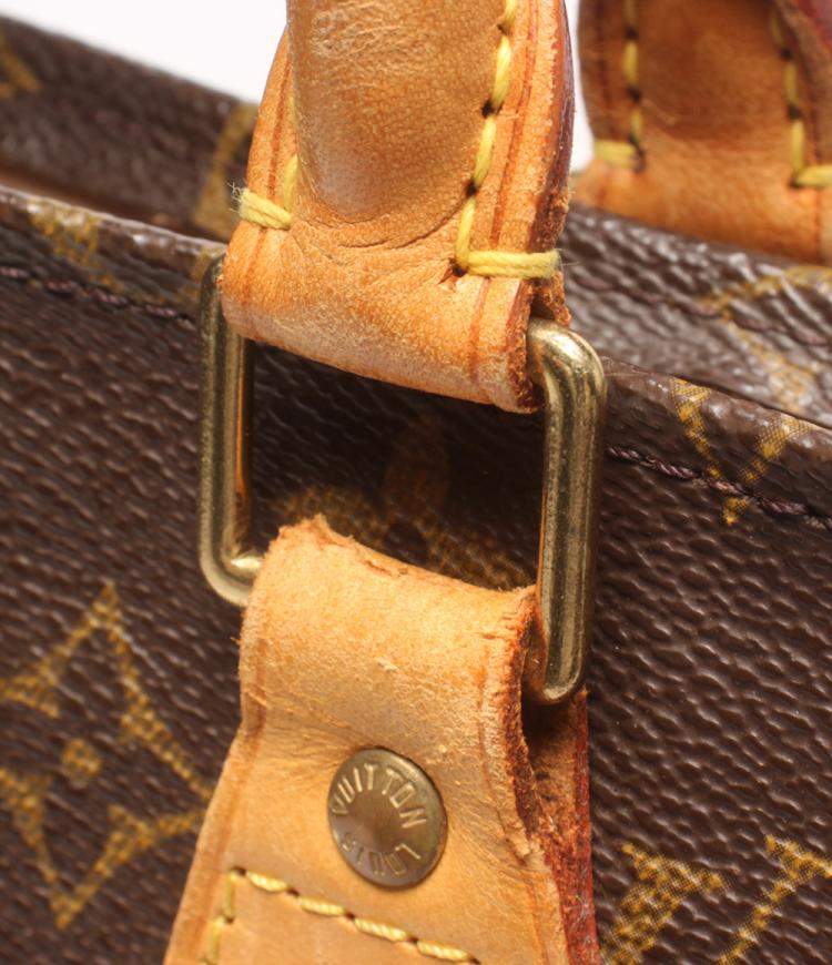 Pre Owned Louis Vuitton Brown Monogram Canvas  Sac Plat Tote