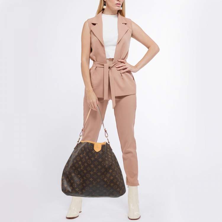 Louis Vuitton, Bags, Louis Vuitton Delightful Handbag Monogram Canvas Mm  Brown