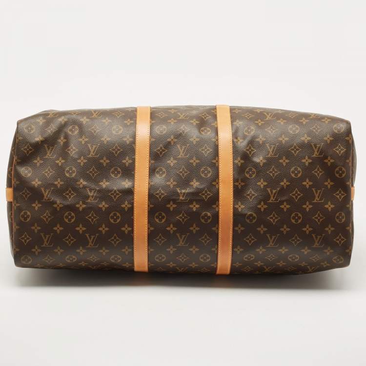 Pre Owned Louis Vuitton Monogram Canvas Keepall Bandouliere 60 Bag