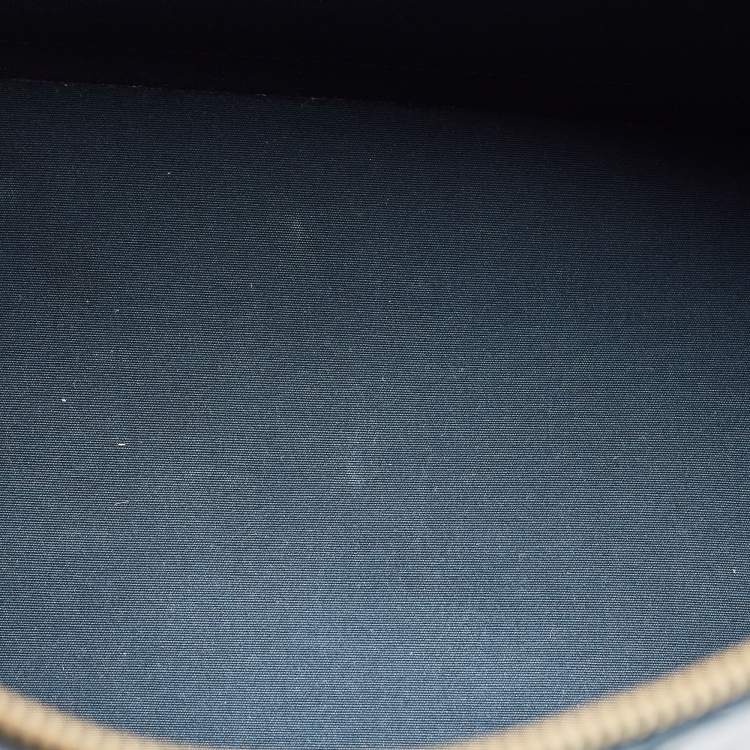 Pre Owned Louis Vuitton Blue Nuit Monogram Vernis Alma GM Bag