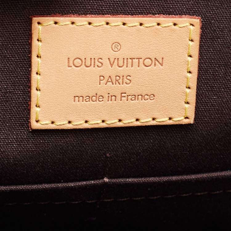 Pre Owned Louis Vuitton Amarante Monogram Vernis Sherwood GM Bag