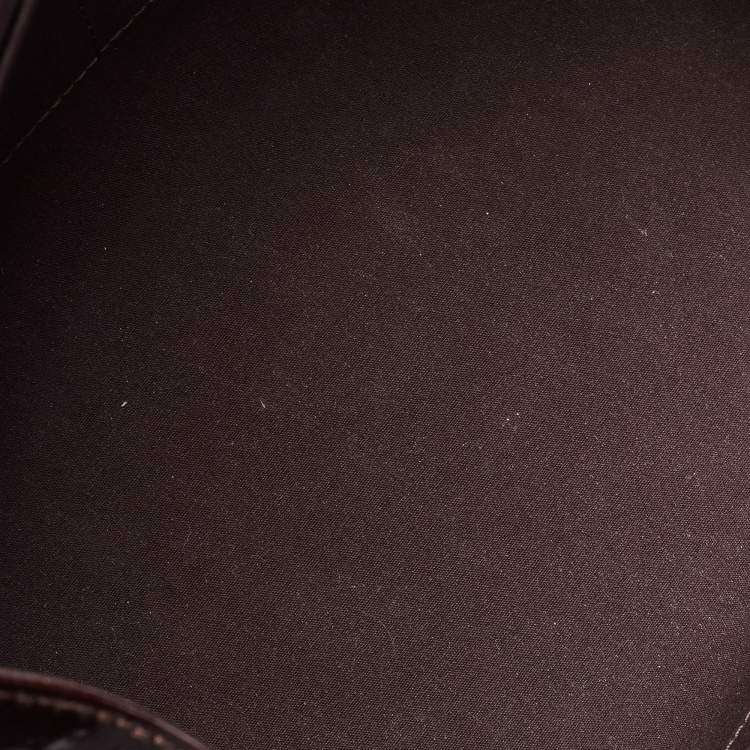 Pre Owned Louis Vuitton Amarante Monogram Vernis Sherwood GM Bag