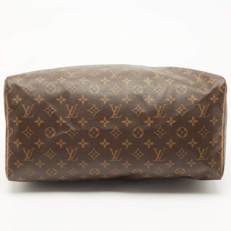 Pre Owned Louis Vuitton Brown Monogram Canvas Speedy 40 Handbag