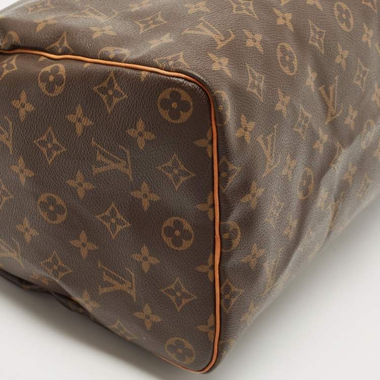 Pre Owned Louis Vuitton Brown Monogram Canvas Speedy 40 Handbag
