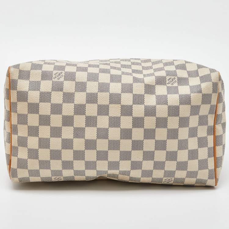 Pre Owned Louis Vuitton Damier Azur Canvas Speedy 30 Bag