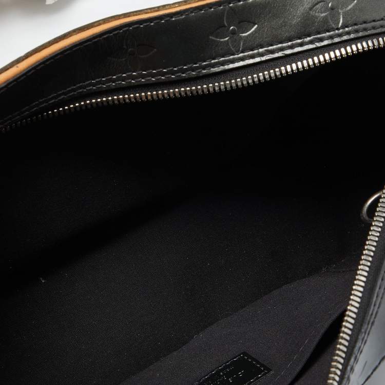 Pre Owned Louis Vuitton Grey Monogram Leather Mat Shelton Bag