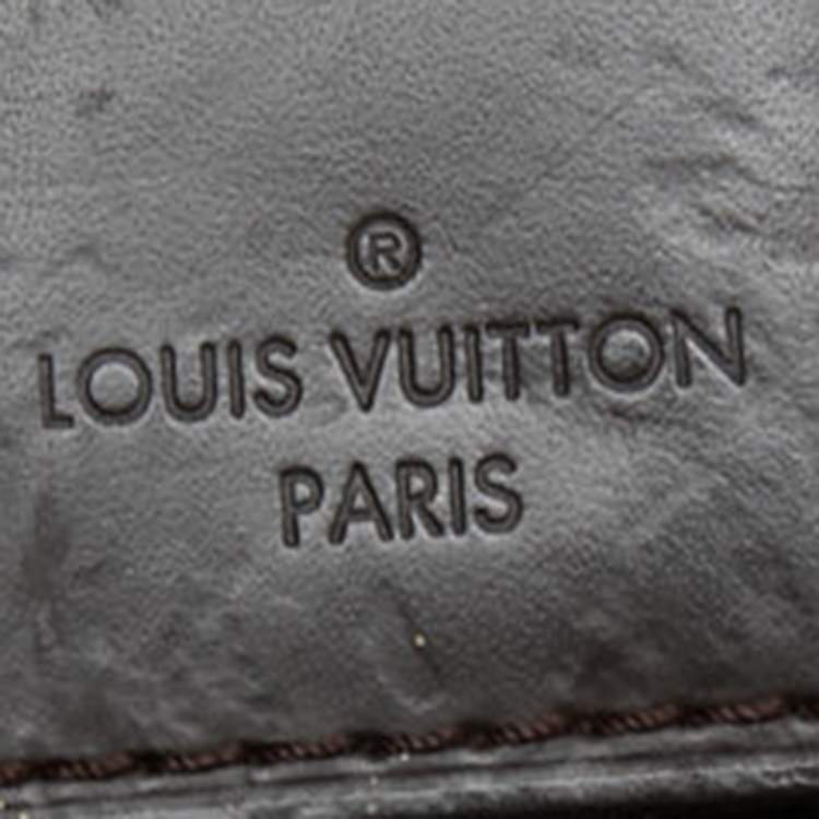 Pre Owned Louis Vuitton Bordeaux Damier Ebene Canvas Bond Street Bag            