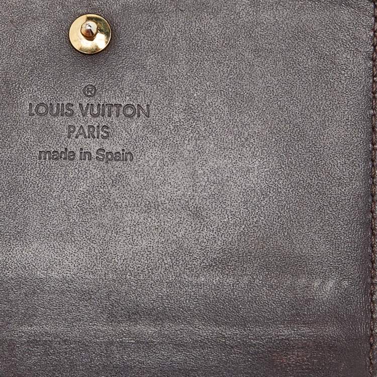 مملوكة مسبقًا Louis Vuitton Amarante Monogram Vernis Flap Card Case