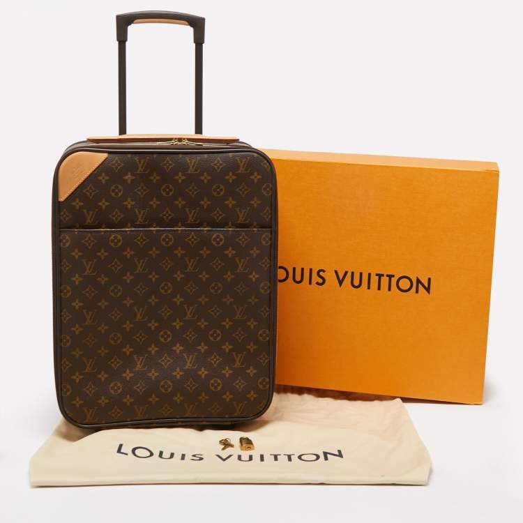 Pre Owned Louis Vuitton Monogram Canvas Pegase 45 Luggage 