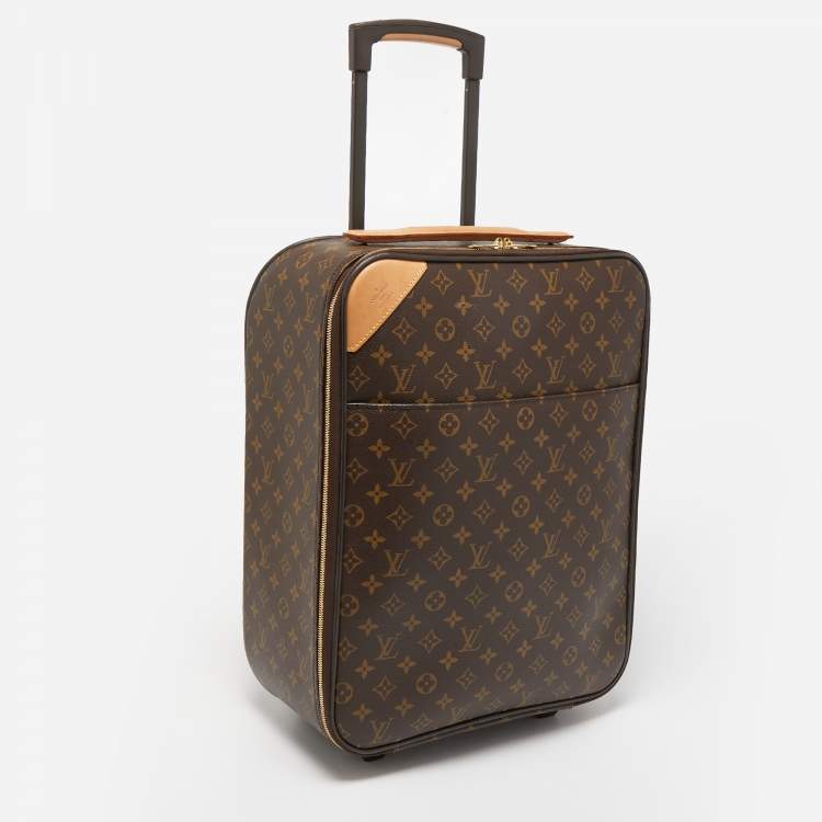 Pre Owned Louis Vuitton Monogram Canvas Pegase 45 Luggage 