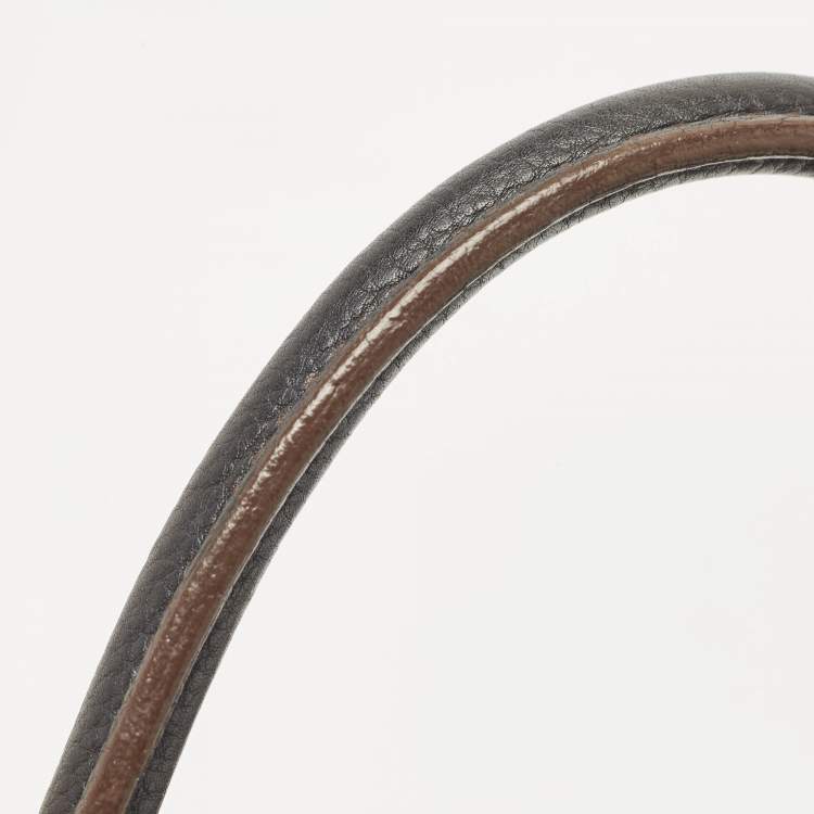 Pre Owned Louis Vuitton Black Monogram Mahina Leather Surya L Bag