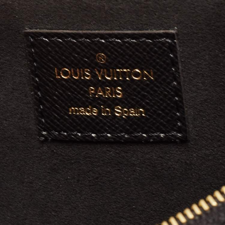 Pre Owned Louis Vuitton Black Monogram Giant Canvas Jungle Double Zip Pochette