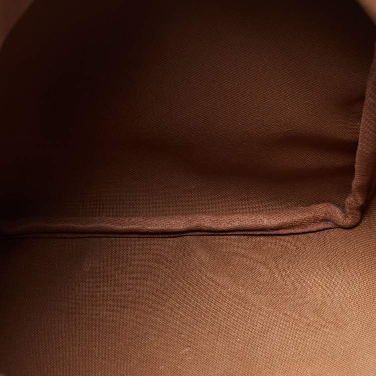 Pre Owned Louis Vuitton Brown Canvas Monogram Speedy 35 Handbag