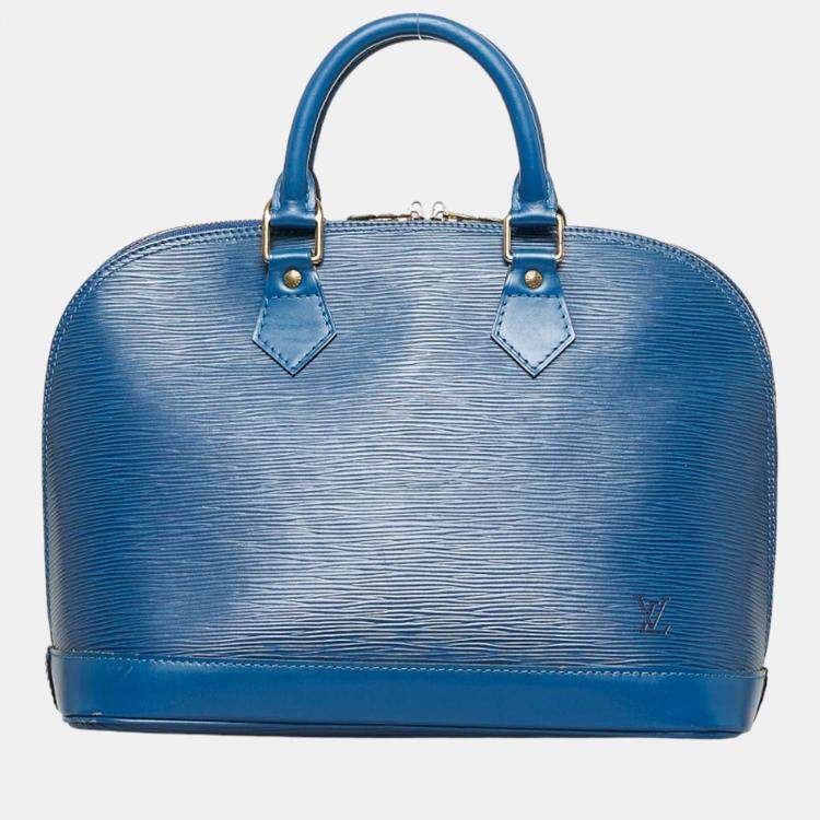 Louis Vuitton Blue Epi Alma PM Handbag Louis Vuitton