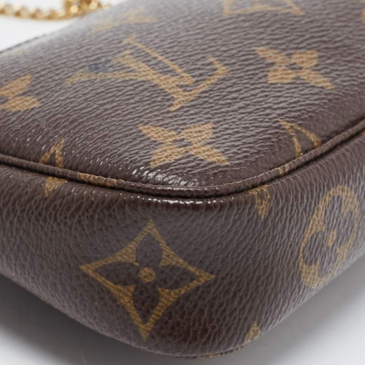Pre Owned Louis Vuitton Monogram Canvas Mini Pochette Accessoires 