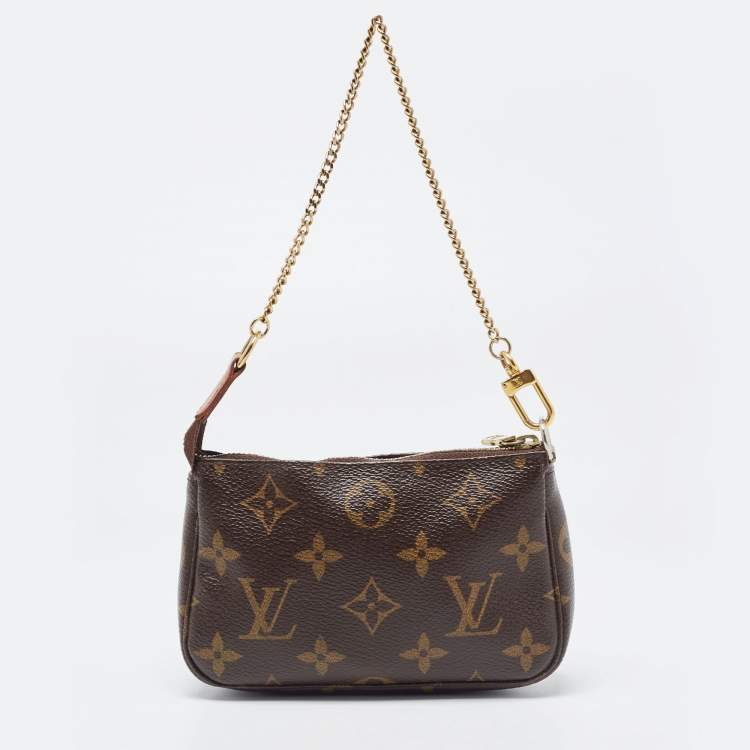 Pre Owned Louis Vuitton Monogram Canvas Mini Pochette Accessoires 