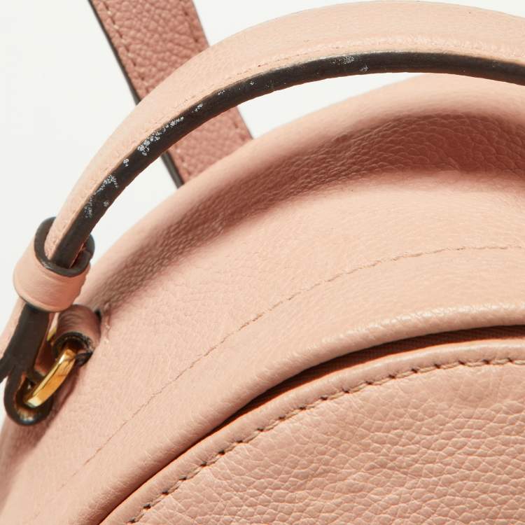 Pre Owned Louis Vuitton Rose Poudre Monogram Empreinte Leather Sorbonne Backpack