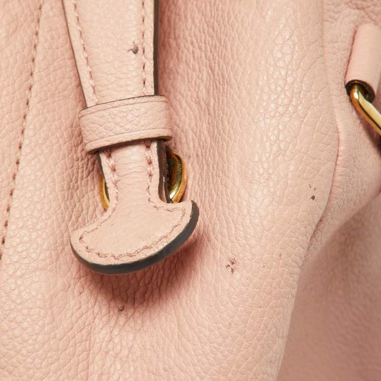 Pre Owned Louis Vuitton Rose Poudre Monogram Empreinte Leather Sorbonne Backpack