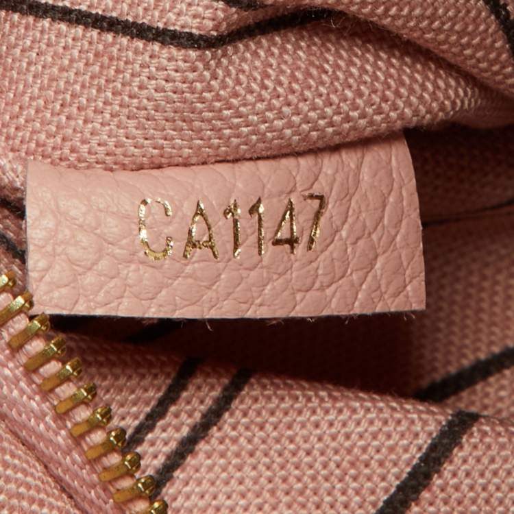 Pre Owned Louis Vuitton Rose Poudre Monogram Empreinte Leather Sorbonne Backpack