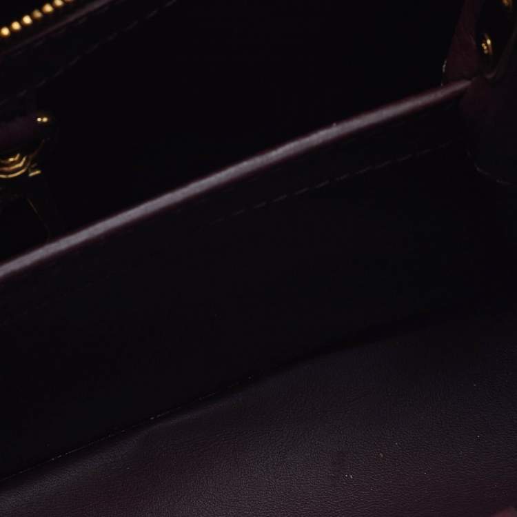Pre Owned Louis Vuitton Flamme Taurillon Leather and Python Capucines BB Bag