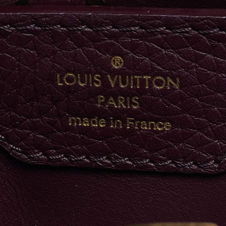 Pre Owned Louis Vuitton Flamme Taurillon Leather and Python Capucines BB Bag