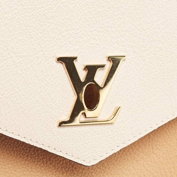 Pre Owned Louis Vuitton Arizona Quartz/Caramel Leather Mylockme Chain Bag