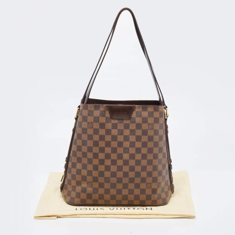Pre Owned Louis Vuitton Damier Ebene Canvas and Leather Cabas Rivington GM Bag