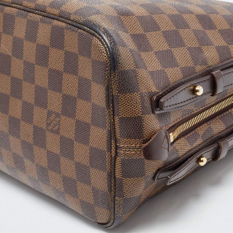 Pre Owned Louis Vuitton Damier Ebene Canvas and Leather Cabas Rivington GM Bag