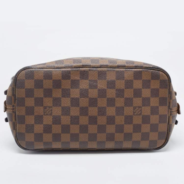 Pre Owned Louis Vuitton Damier Ebene Canvas and Leather Cabas Rivington GM Bag