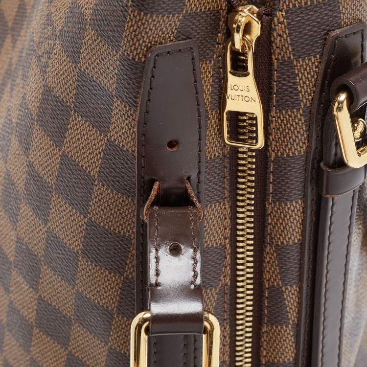 Pre Owned Louis Vuitton Damier Ebene Canvas and Leather Cabas Rivington GM Bag