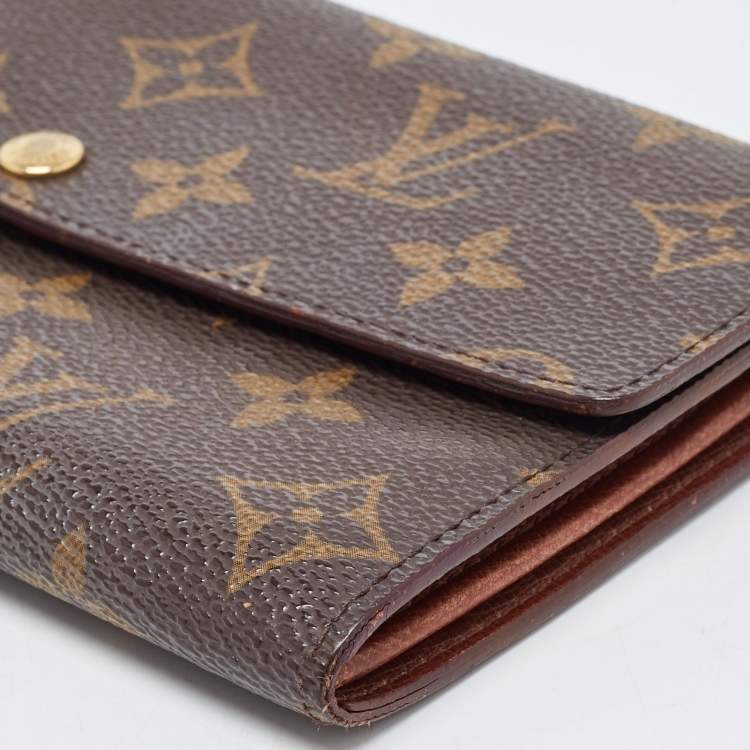 Pre Owned Louis Vuitton Monogram Canvas Sarah Wallet
