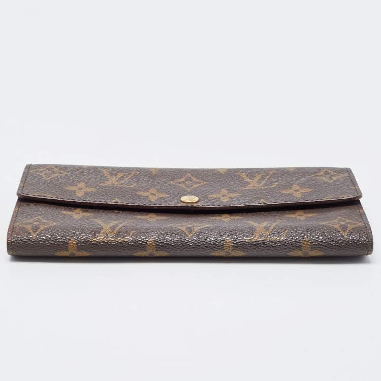Pre Owned Louis Vuitton Monogram Canvas Sarah Wallet
