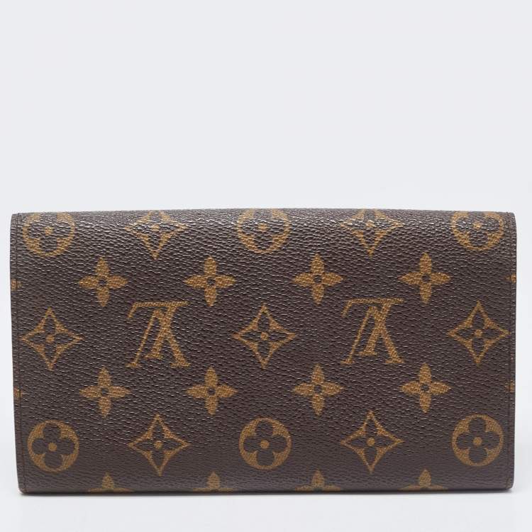 Pre Owned Louis Vuitton Monogram Canvas Sarah Wallet