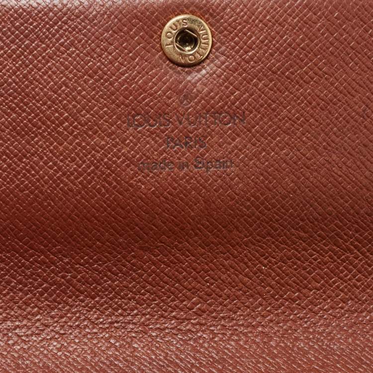 Pre Owned Louis Vuitton Monogram Canvas Sarah Wallet