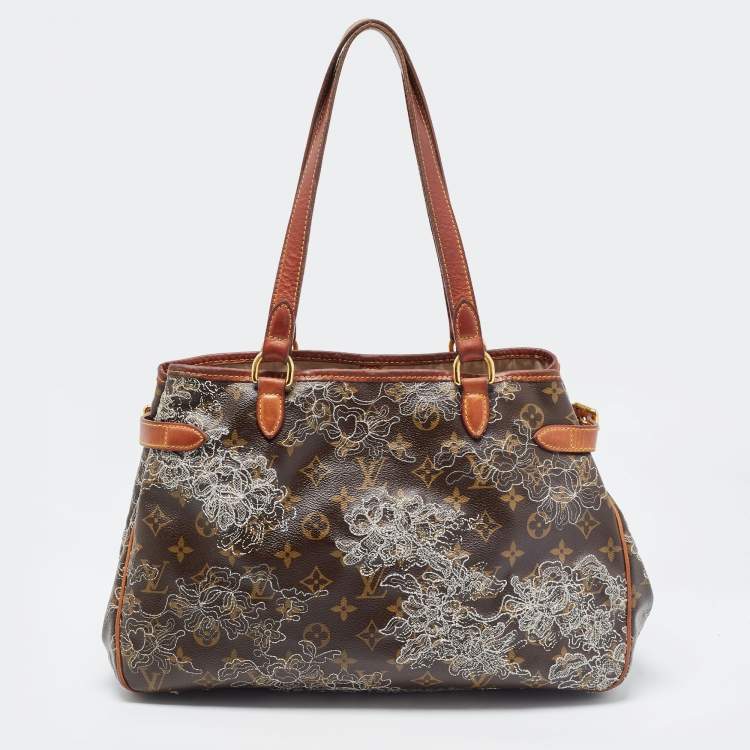 Pre Owned Louis Vuitton Monogram Canvas Limited Edition Dentelle Batignolles Horizontal Bag