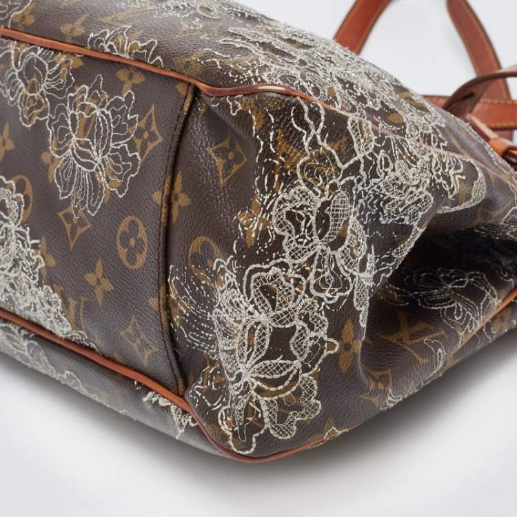Pre Owned Louis Vuitton Monogram Canvas Limited Edition Dentelle Batignolles Horizontal Bag