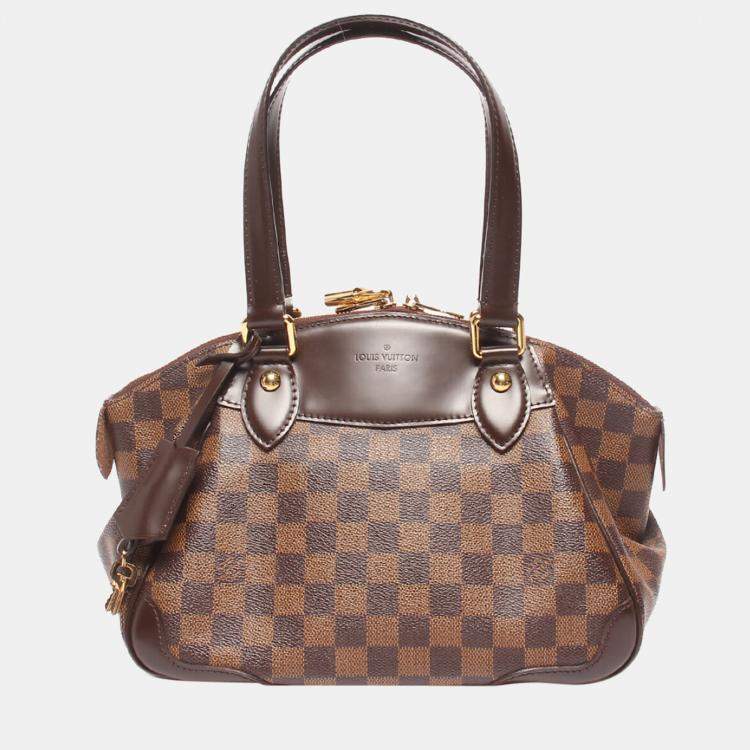 Authentic LOUIS VUITTON Damier Ebene Verona PM Satchel Bag