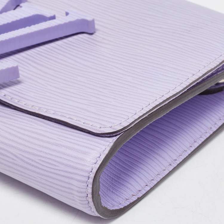 Pre Owned Louis Vuitton Lilac Epi Leather Louise Summer Clutch