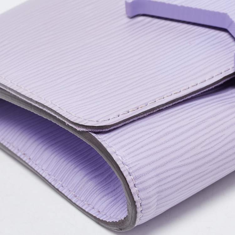 Pre Owned Louis Vuitton Lilac Epi Leather Louise Summer Clutch