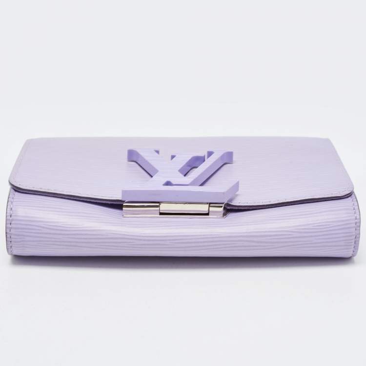 Pre Owned Louis Vuitton Lilac Epi Leather Louise Summer Clutch