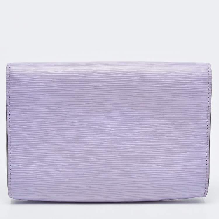 Pre Owned Louis Vuitton Lilac Epi Leather Louise Summer Clutch