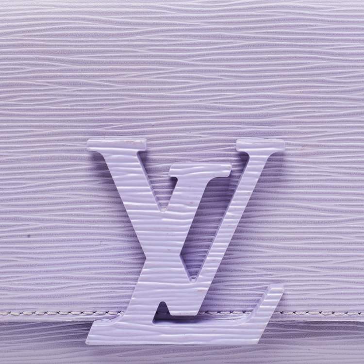 Pre Owned Louis Vuitton Lilac Epi Leather Louise Summer Clutch
