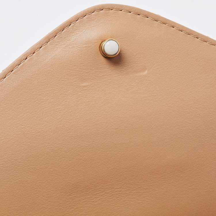 Pre Owned Louis Vuitton Noisette Leather New Wave MM Bag