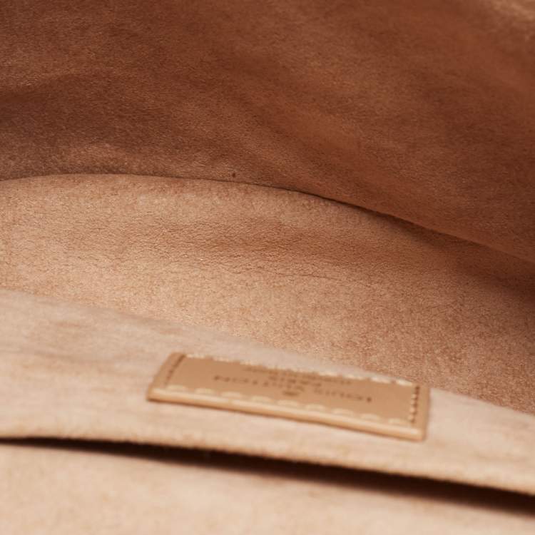 Pre Owned Louis Vuitton Noisette Leather New Wave MM Bag
