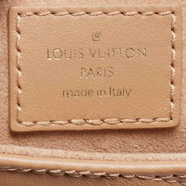 Pre Owned Louis Vuitton Noisette Leather New Wave MM Bag