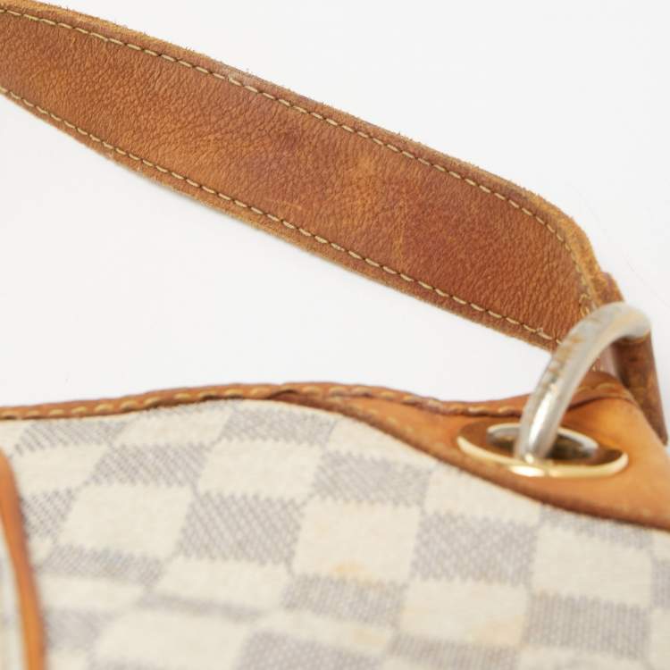 Pre Owned Louis Vuitton Damier Azur Canvas Galliera PM Bag
