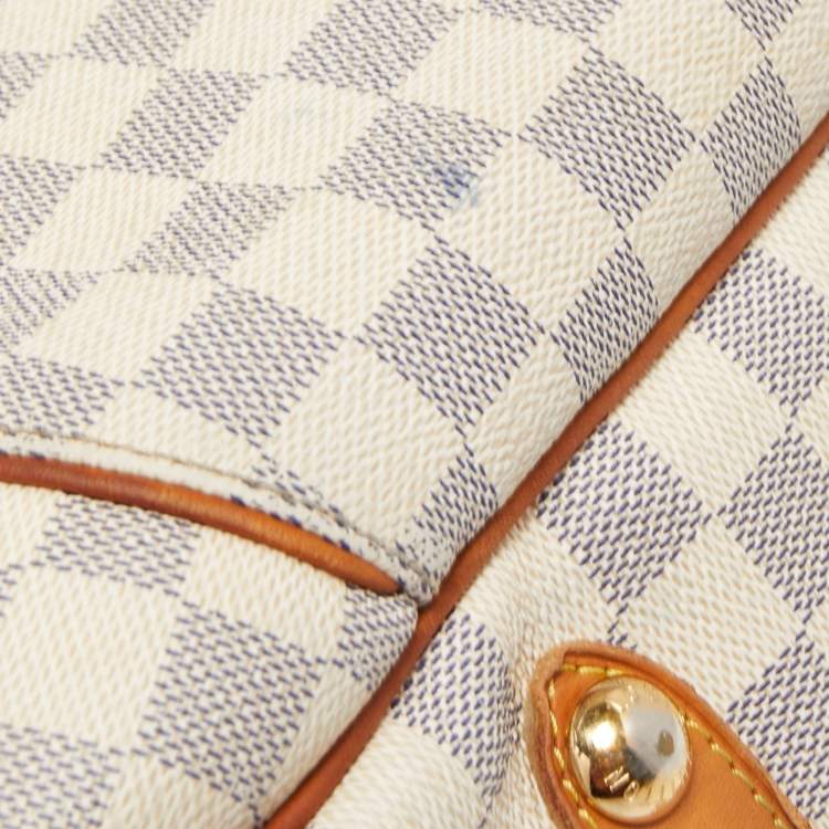 Pre Owned Louis Vuitton Damier Azur Canvas Galliera PM Bag